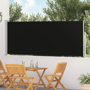 Uvlačiva bočna tenda za terasu 120 x 500 cm crna - Crna / 117 x 500 cm