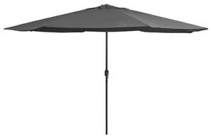 Vrtni suncobran s metalnim stupom 390 cm antracit - Antracitno siva / N/A