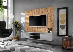Zondo.hr Set za dnevni boravak Xavus G2 (perla grey + hrast artisan). Akcija -22%. 1118836