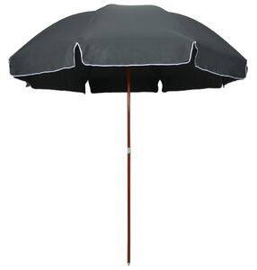 Vrtni suncobran s čeličnim stupom 300 cm antracit - Antracitno siva / 300 cm