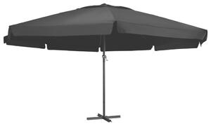 Vrtni suncobran s aluminijskim stupom 500 cm crni - Crna / 500 cm