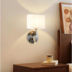 Brilagi - LED Zidna lampa DAYA 1xE14/40W/230V + LED/3W bijela/mat krom