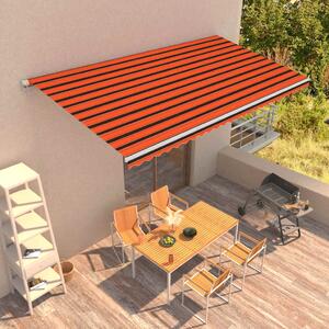 Tenda na automatsko uvlačenje 600 x 300 cm narančasto-smeđa - Šarena / 600 x 300 cm