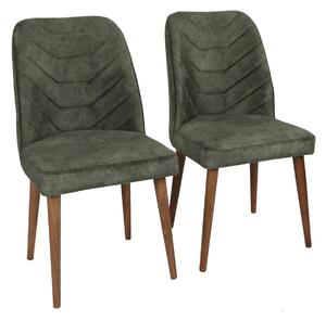 Zondo.hr Set stolica 2x Dafne (orah + tamnozelena). Akcija -30%. 1073152