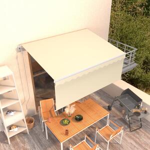 Automatska tenda na uvlačenje s roletom 3,5 x 2,5 m krem - Krema / 3.5 x 2.5 m