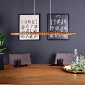 LED viseća svjetiljka Solaris 3-step dim drvo 70 cm