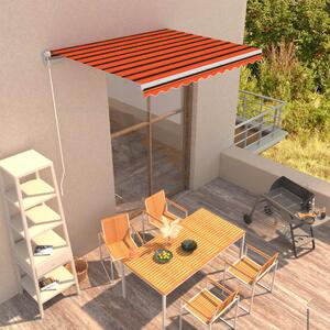 Tenda na ručno uvlačenje 300 x 250 cm narančasto-smeđa - Šarena / 300 x 250 cm