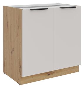 Zondo.hr Donji kuhinjski ormarić Sayla 80 D 2F BB (kašmir + hrast artisan). Akcija -7%. 1121407