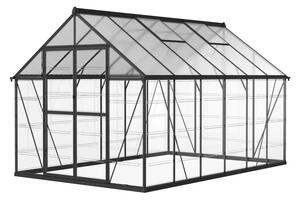 Flora 2,4 x 3,6 m CoverTech polikarbonatni vrtni staklenik, crni