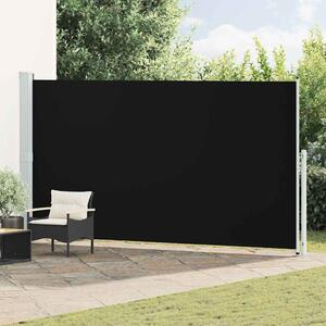 Uvlačiva bočna tenda za terasu 200 x 500 cm crna - Crna / 200 x 500 cm