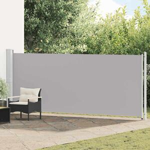 Uvlačiva bočna tenda za terasu 600 x 160 cm siva - Siva / 160 x 600 cm