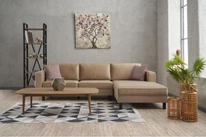 Atelier Del Sofa Kutna garnitura, Krem, Kale Velvet Right - Cream