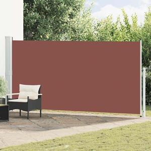 Uvlačiva bočna tenda za terasu 180 x 500 cm smeđa - Smeđa / 180 x 500 cm