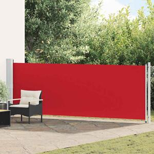 Uvlačiva bočna tenda za terasu 140 x 600 cm crvena - Crvena / 140 x 600 cm