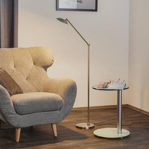 Nagibna LED podna lampa Tija s prigušivačem na dodir