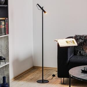 Foscarini Magneto LED podna lampa, crna, Crno, Dnevni boravak/blagovaonica, Metal