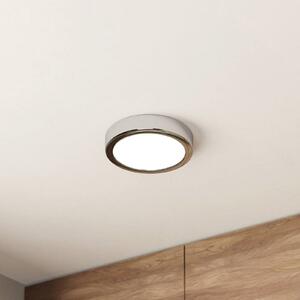 LED stropna svjetiljka Fueva 5 IP44 3000K krom Ø16cm