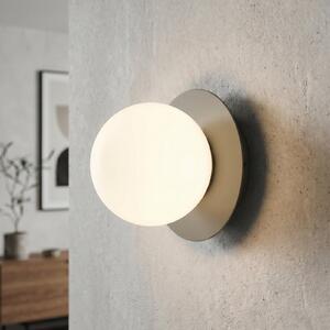 EMIBIG LIGHTING Zidna svjetiljka Minerva, opal/bež, Ø 15 cm, staklo/metal, E14, prigušiva, Bež, Dnevni boravak/blagovaonica, Staklo, Metak