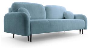 Razvlačna trosjedna tapecirana sofa CLOUDY tirkizna
