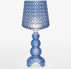 Kartell LED stolna lampa Mini Kabuki, plava, visina 70 cm