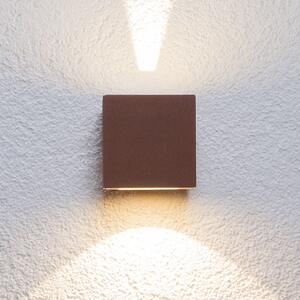 Lucande LED vanjska zidna svjetiljka Jarno, hrđa, metal, 9cm
