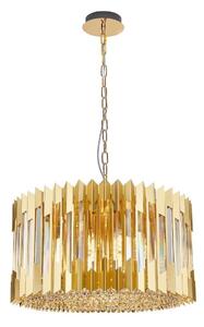 Luster na lancu RITZ 12xE14/40W/230V pr. 54 cm zlatna
