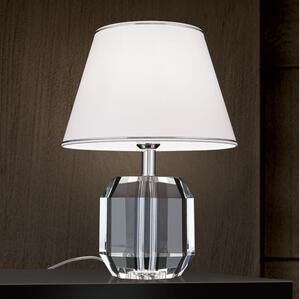 Orion LA 4-1208-Kristalna stolna lampa ALEXIS 1xE27/60W/230V bijela/s. krom/prozirna