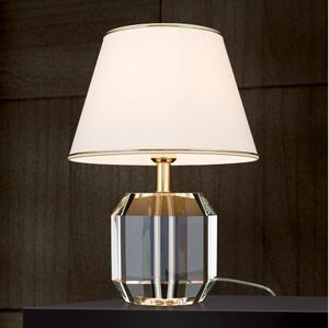 Orion LA 4-1208-Kristalna stolna lampa ALEXIS 1xE27/60W/230V krem/zlatna/prozirna