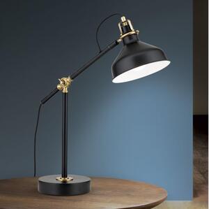 Orion LA 4-1222/1 - Stolna lampa SCHILLER 1xE27/40W/230V crna/bronca