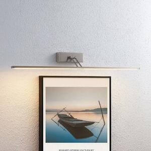 Lucande LED svjetlo za sliku Thibaud, 84 cm, nikal, aluminij, Sivo, Dnevni boravak/blagovaonica, Metal