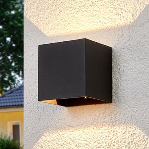 Lucande LED vanjska zidna lampa Evie, 11 cm, antracit, gore/dolje