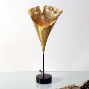 Stolna lampa Ginkgo, zlatna, 42x20cm