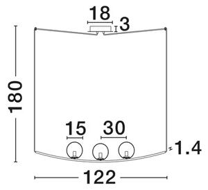 VITTON VISILICA E14/IP20/MESING & BIJELA NL8279602