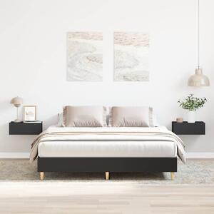 Okvir kreveta bez madraca crni 150x200 cm konstruirano drvo - Crna / 150 x 200 cm