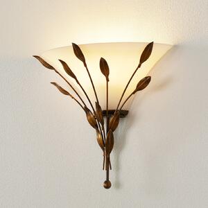Kögl CAMPANA zidna lampa s dekorom lišća, prigušiva, Smeđa / hrđa, Dnevni boravak/blagovaonica, Metal