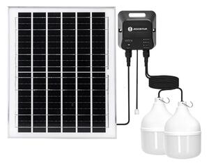 Aigostar - LED solarna lampa 2xLED/70W/12V 12000 mAh 6500K pr. 12 cm