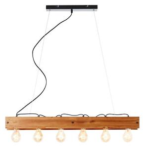 Brilliant - Luster na sajli CALANDRA 6xE27/42W/230V bor