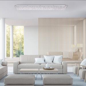 LED stropna svjetiljka Sparkle CCT dim čelik 100x45cm