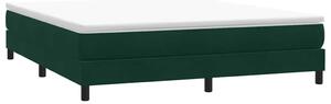 Krevet s oprugama bez madracem tamnozeleni 180x210cm baršunasti - Zelena / 180 x 210 cm