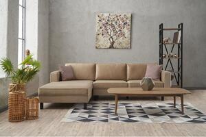 Atelier Del Sofa Kutna garnitura, Krem, Kale Velvet Left - Cream