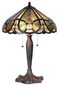 Stolna lampa 5299 u stilu Tiffany, dva prekidača na povlačenje