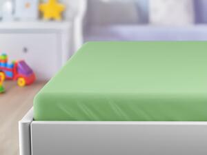Nepropusna plahta JERSEY 70x140 cm zelena