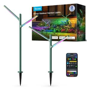 Govee-SET 2x LED RGBICWW Prig. vanjska lampa LED/36W/230V IP66 2700-6500K Wi-Fi