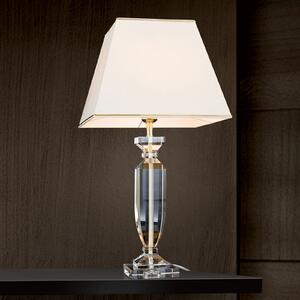 Trofej stolne lampe s kristalnim zlatom/krem