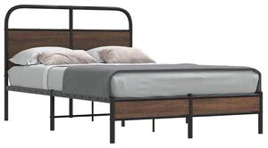 Okvir kreveta bez madraca smeđa boja hrasta 140x200 cm drveni - Smeđa / 140 x 200 cm