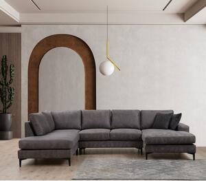 Atelier Del Sofa Kutna garnitura, Antracit, Porto Corner (EOT-C-02-CHL) - Anthracite