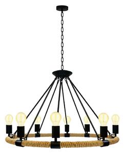 Luster na lancu ROPE ARTHUR 8xE27/20W/230V