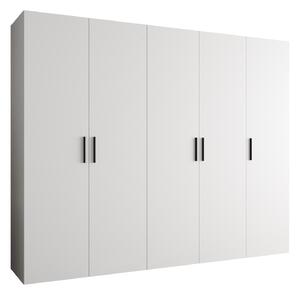 Zondo.hr Ormar za garderobu 250 cm Borry 1 (bijela + crna). Akcija -20%. 1125780