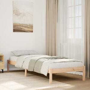 Dugi okvir kreveta bez madraca 80 x 210 cm od borovine - Smeđa / 80 x 210 cm