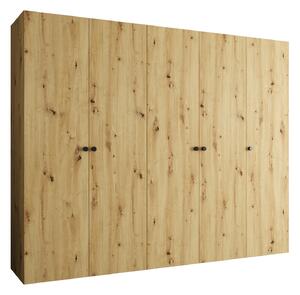 Zondo.hr Ormar za garderobu 250 cm Parna 1 (hrast artisan + crna). Akcija -20%. 1125888